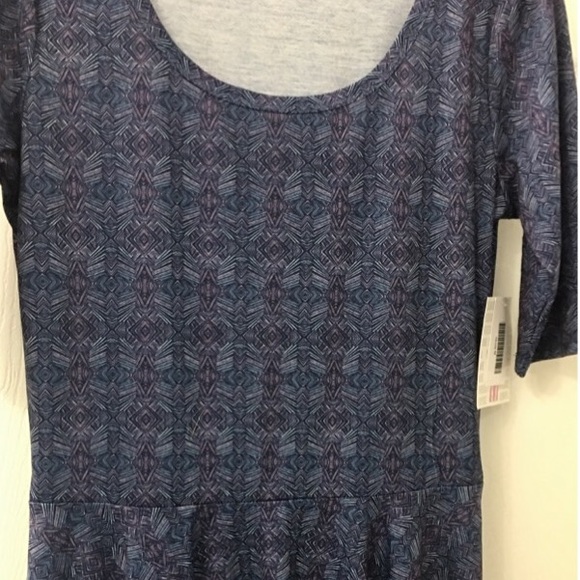 LuLaRoe Nicole - blue & purple Aztec design - Picture 2 of 2